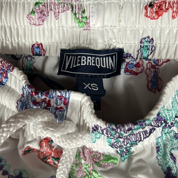 Vilebrequin Men's Watercolor Turtle Print Superflex Swim Trunks XS - Picture 4 of 16